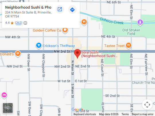 Location, 234 N Main St Suite B, Prineville, OR 97754